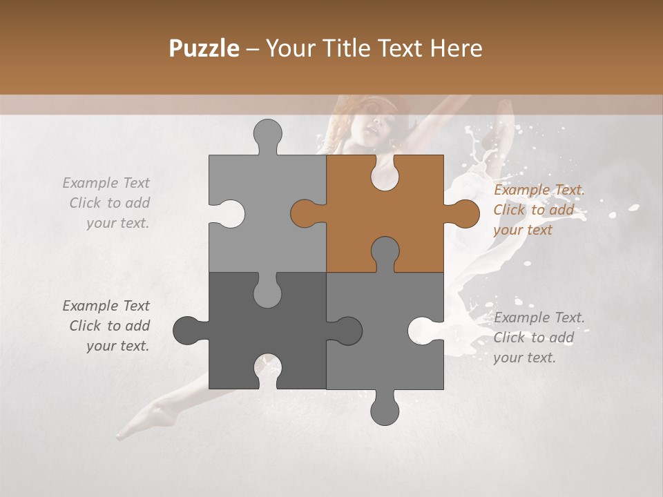 Pose Flexibility Dress PowerPoint Template