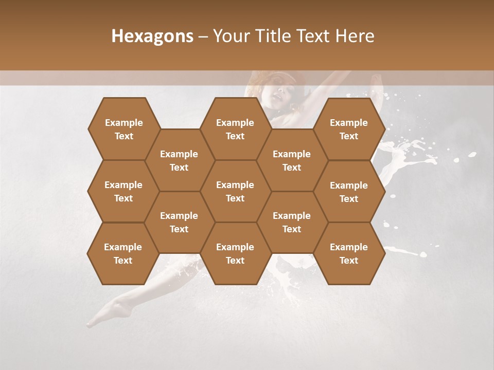 Pose Flexibility Dress PowerPoint Template