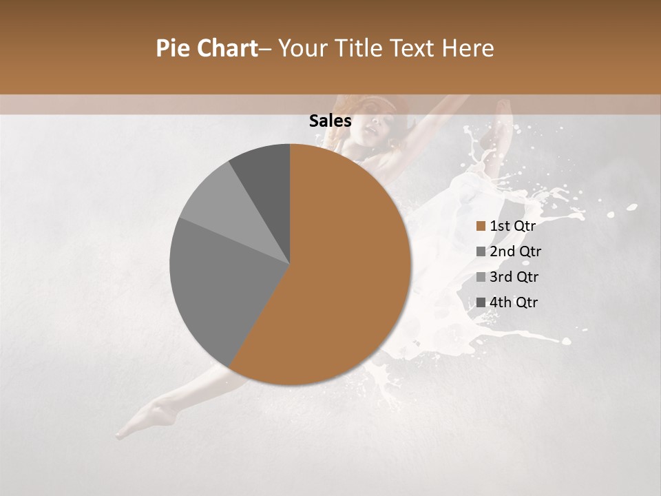 Pose Flexibility Dress PowerPoint Template