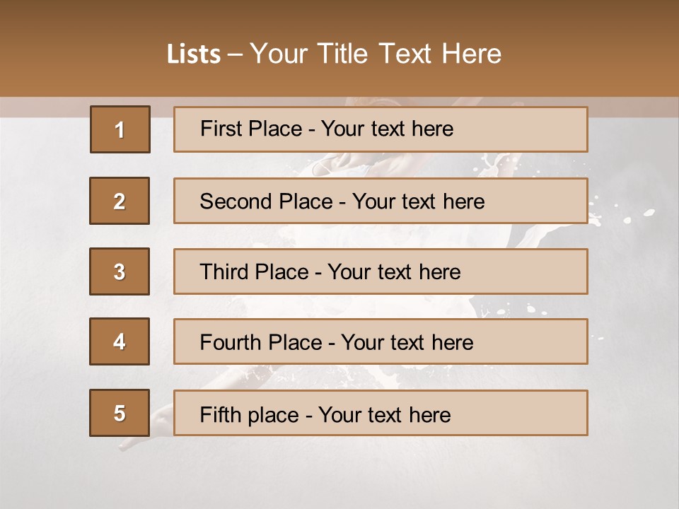 Pose Flexibility Dress PowerPoint Template
