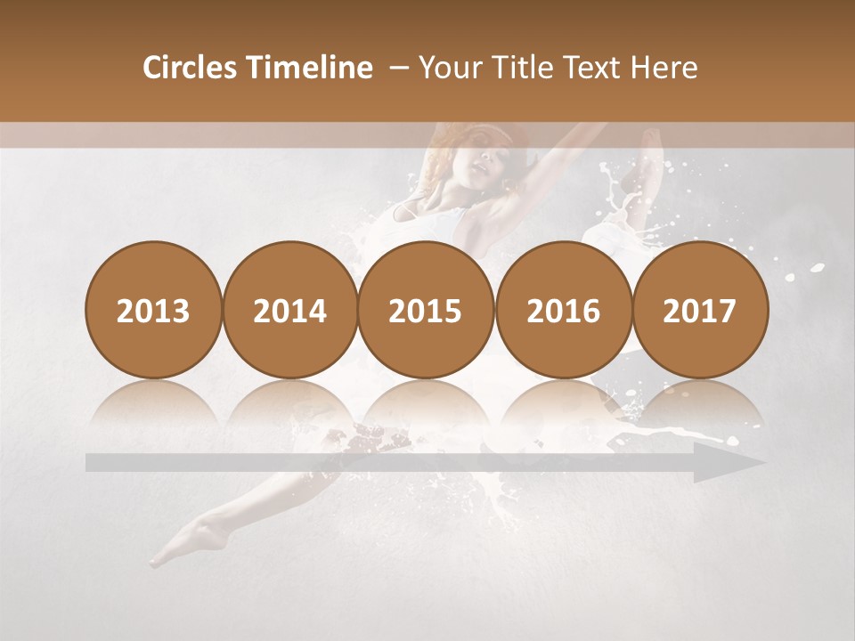 Pose Flexibility Dress PowerPoint Template