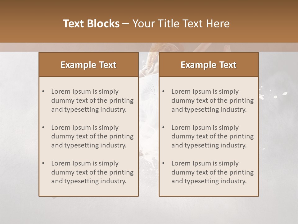 Pose Flexibility Dress PowerPoint Template