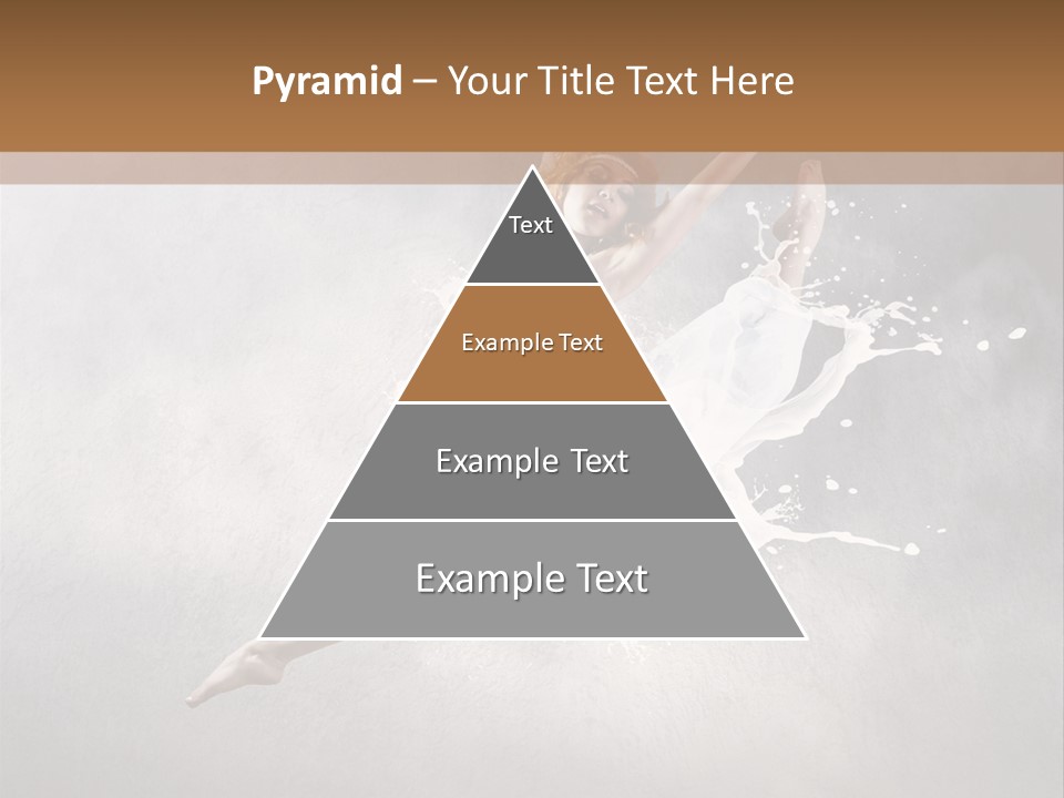 Pose Flexibility Dress PowerPoint Template