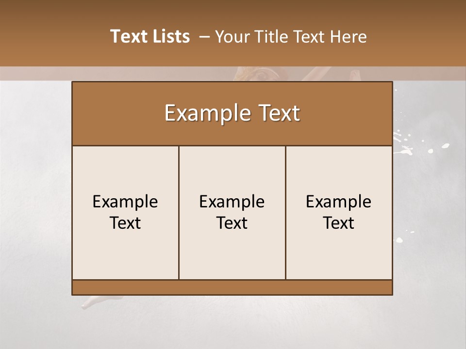 Pose Flexibility Dress PowerPoint Template