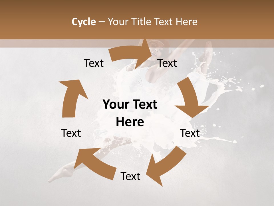 Pose Flexibility Dress PowerPoint Template
