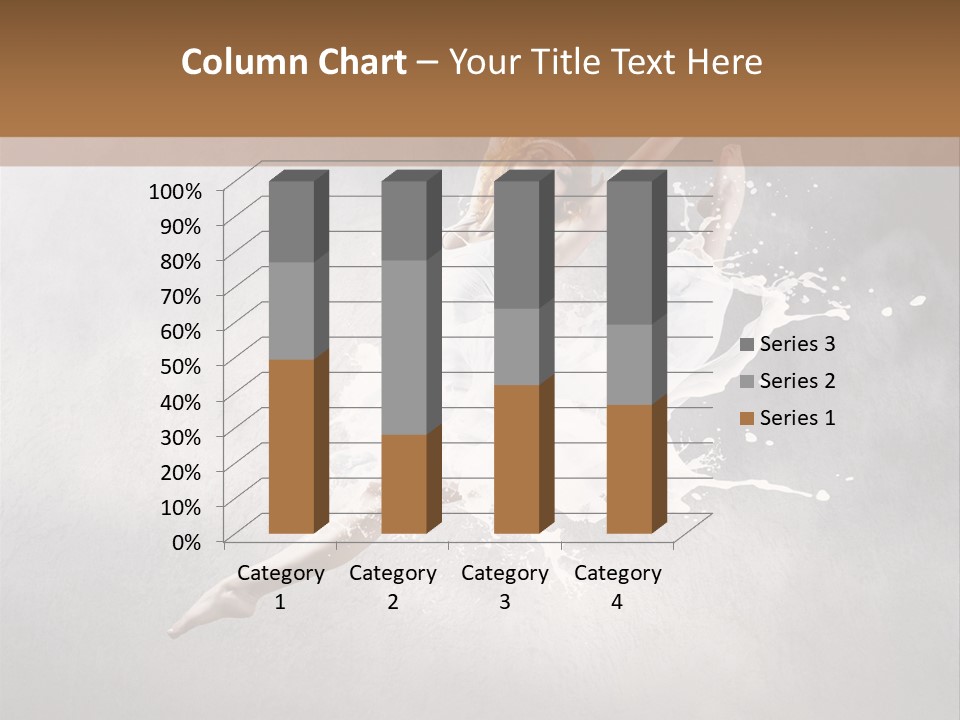Pose Flexibility Dress PowerPoint Template