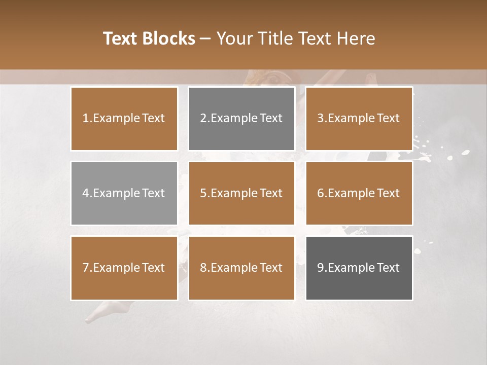 Pose Flexibility Dress PowerPoint Template