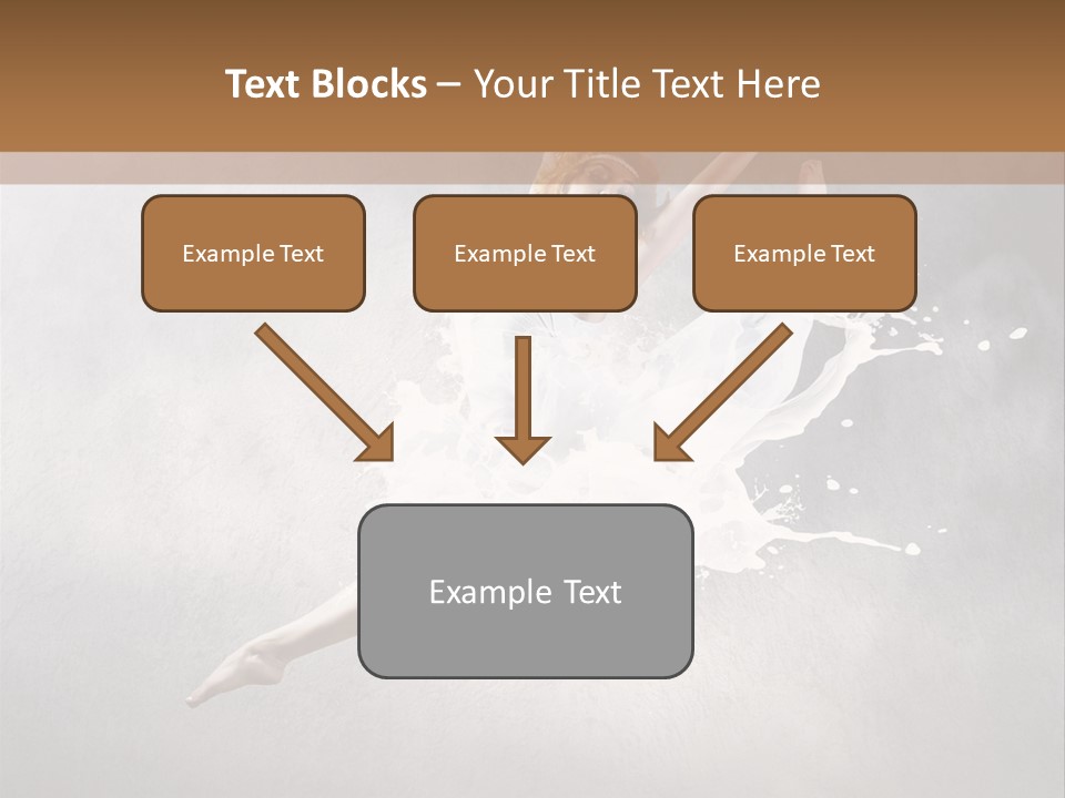 Pose Flexibility Dress PowerPoint Template