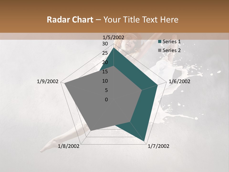 Pose Flexibility Dress PowerPoint Template