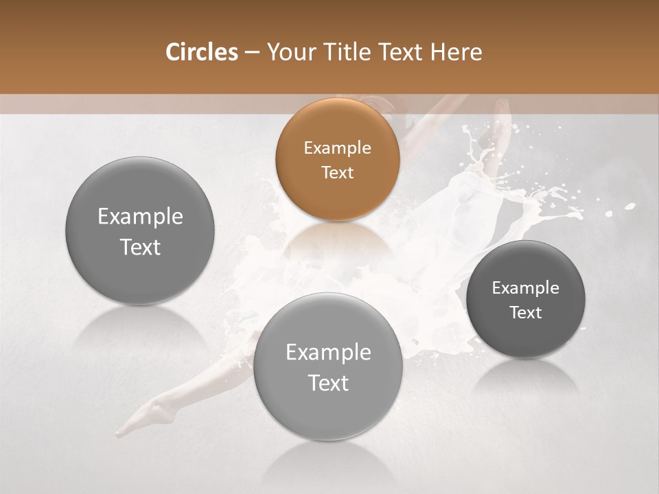 Pose Flexibility Dress PowerPoint Template