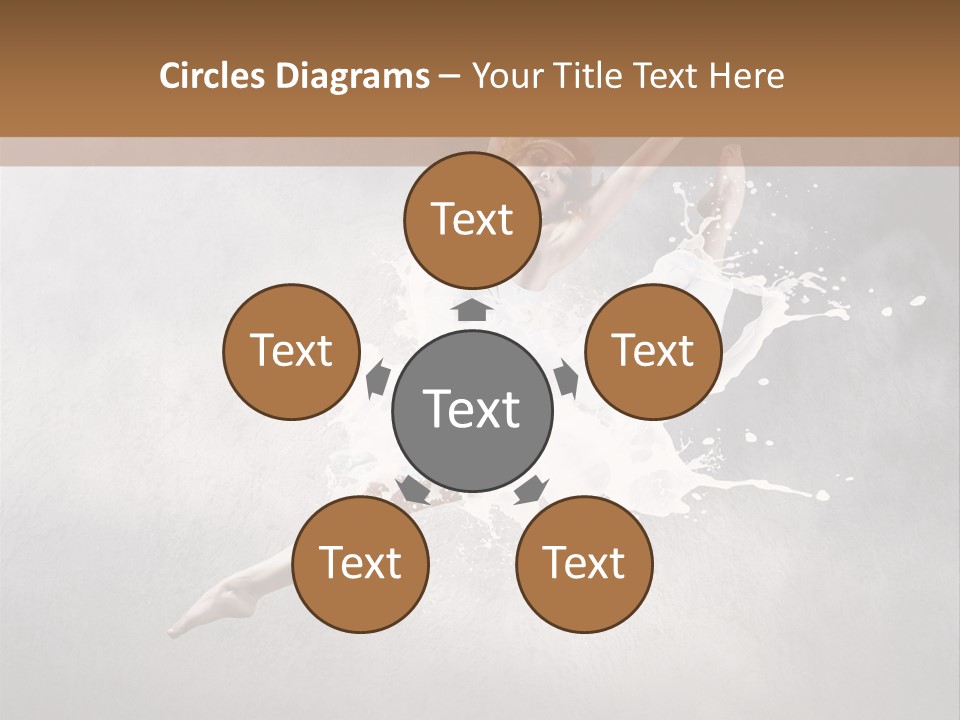 Pose Flexibility Dress PowerPoint Template