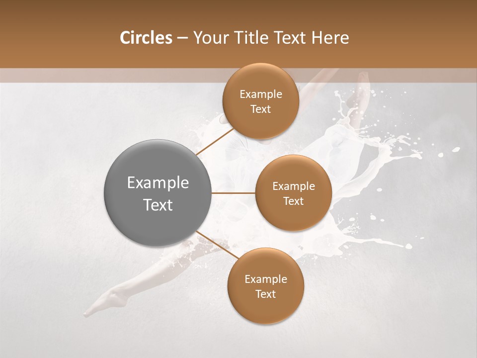 Pose Flexibility Dress PowerPoint Template