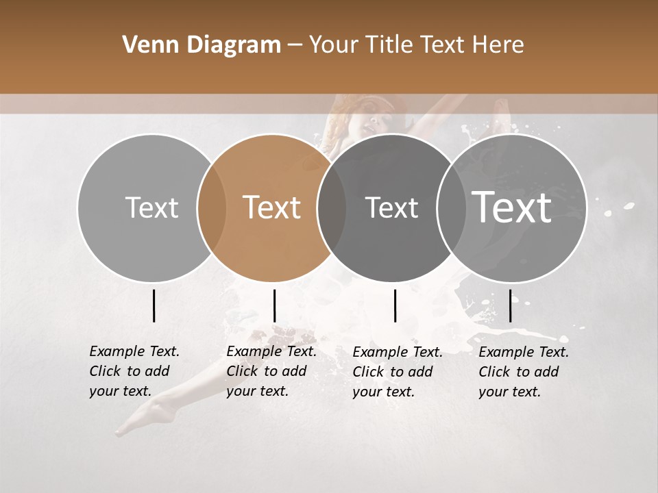 Pose Flexibility Dress PowerPoint Template