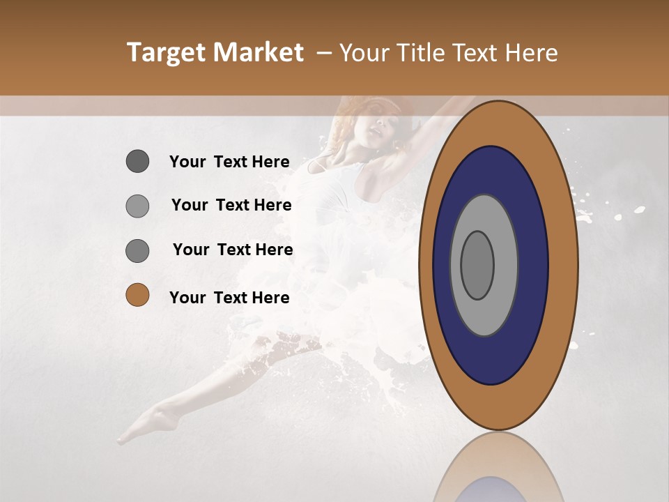 Pose Flexibility Dress PowerPoint Template