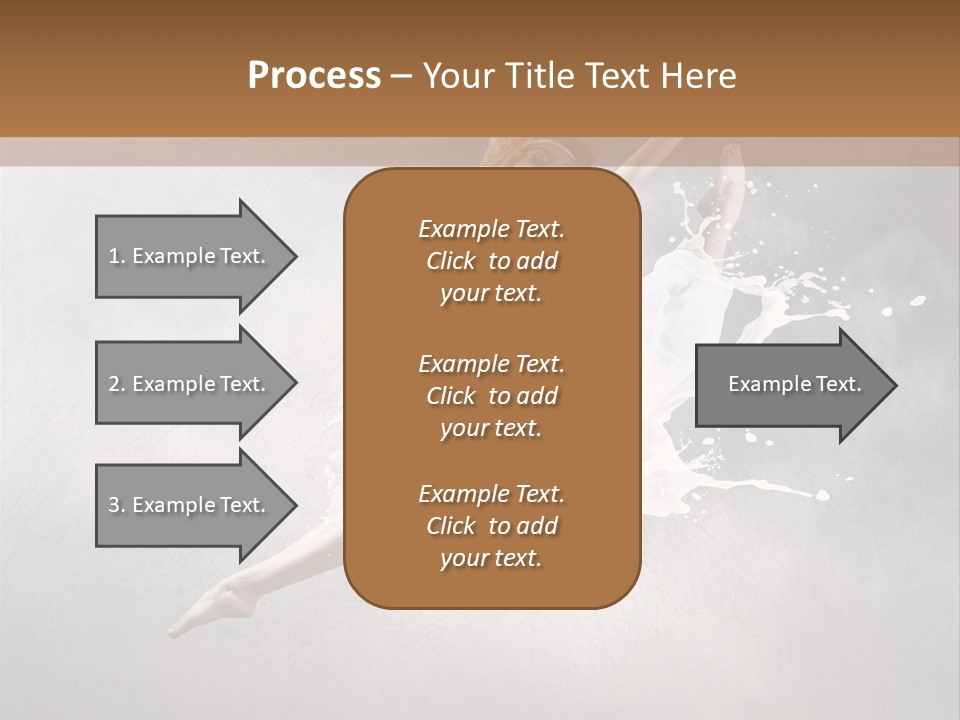 Pose Flexibility Dress PowerPoint Template