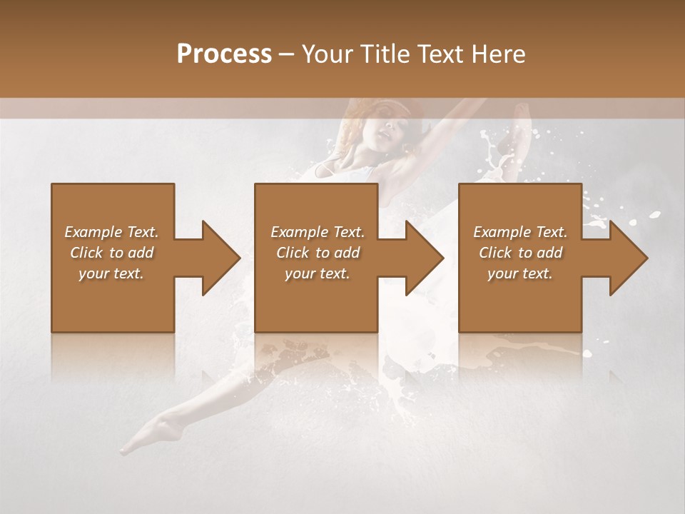 Pose Flexibility Dress PowerPoint Template