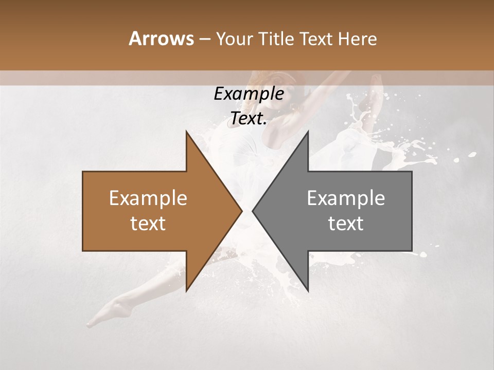Pose Flexibility Dress PowerPoint Template