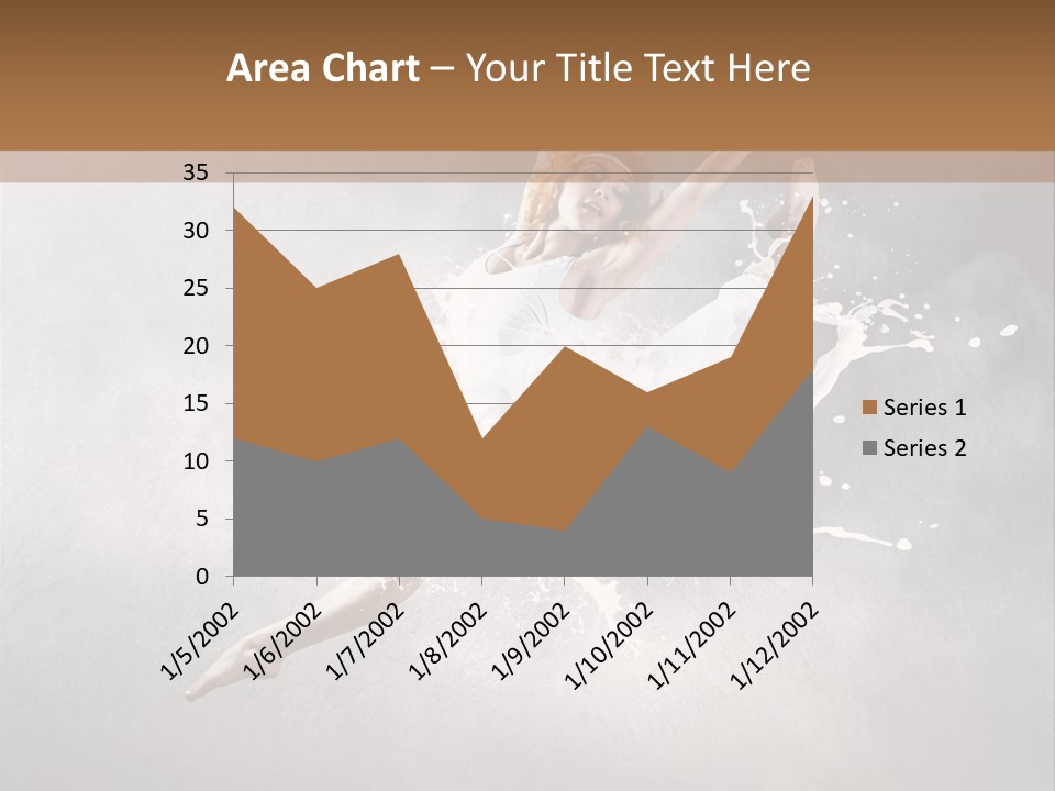 Pose Flexibility Dress PowerPoint Template