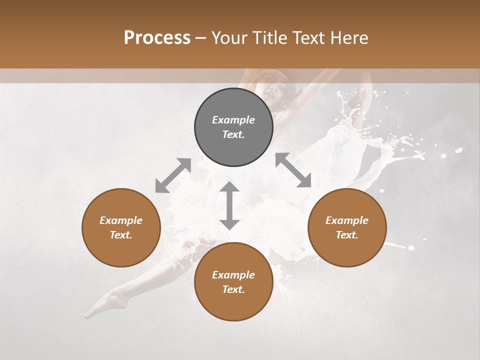 Pose Flexibility Dress PowerPoint Template