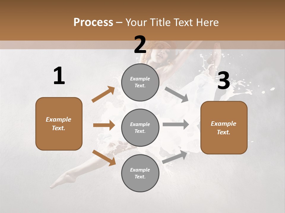 Pose Flexibility Dress PowerPoint Template