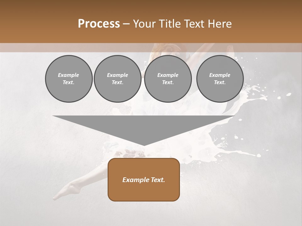 Pose Flexibility Dress PowerPoint Template