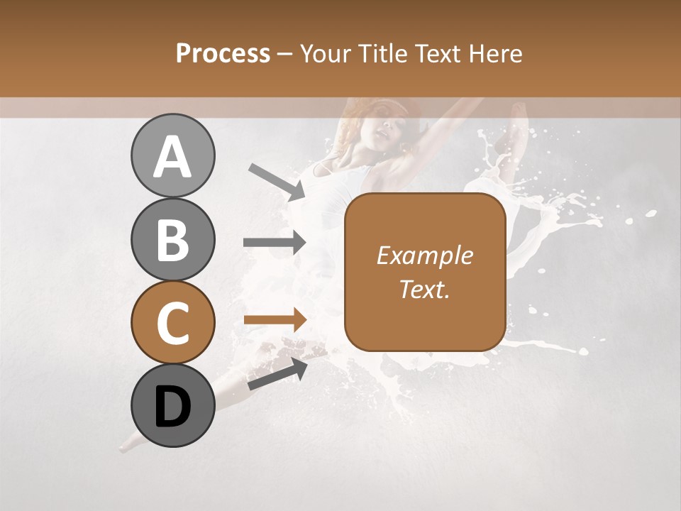 Pose Flexibility Dress PowerPoint Template