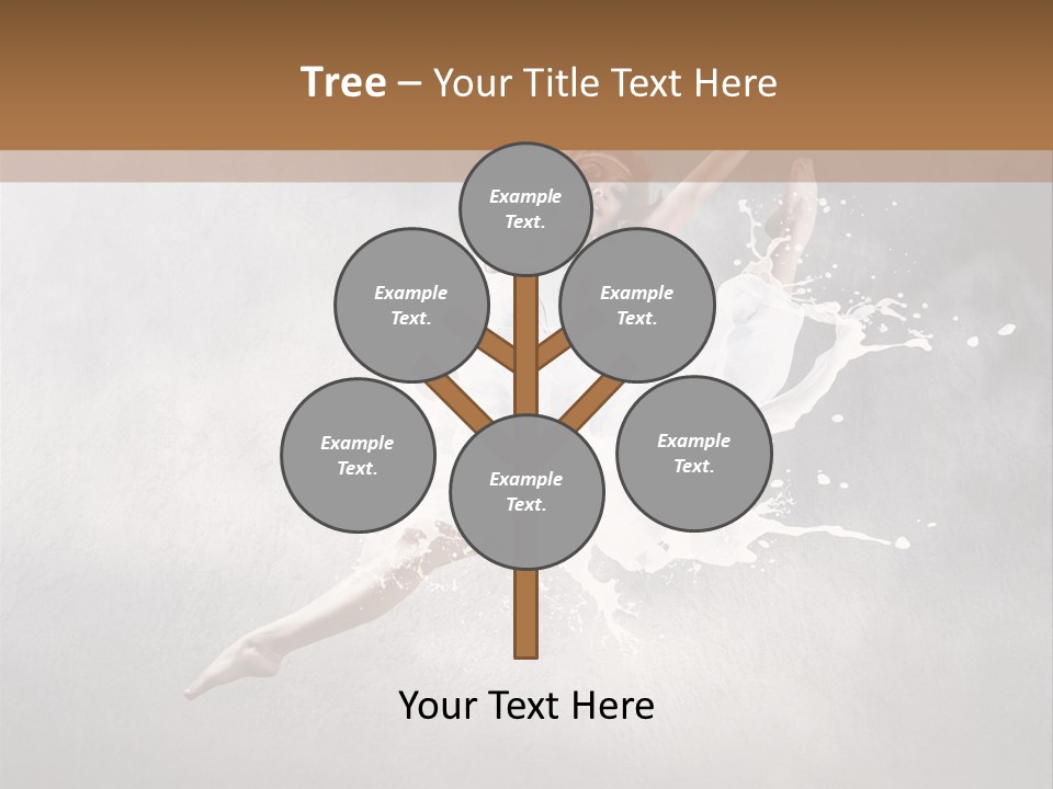Pose Flexibility Dress PowerPoint Template