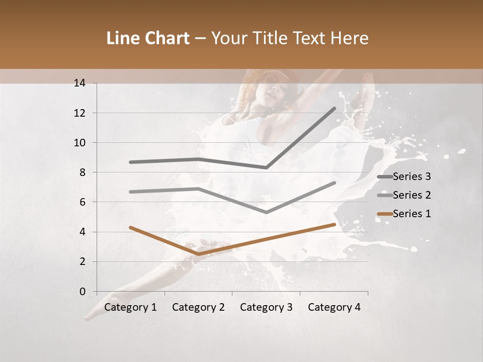 Pose Flexibility Dress PowerPoint Template