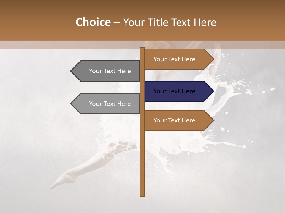 Pose Flexibility Dress PowerPoint Template