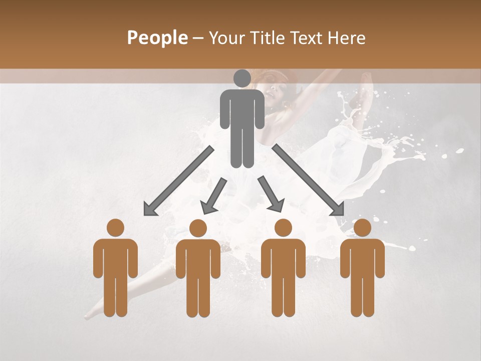 Pose Flexibility Dress PowerPoint Template