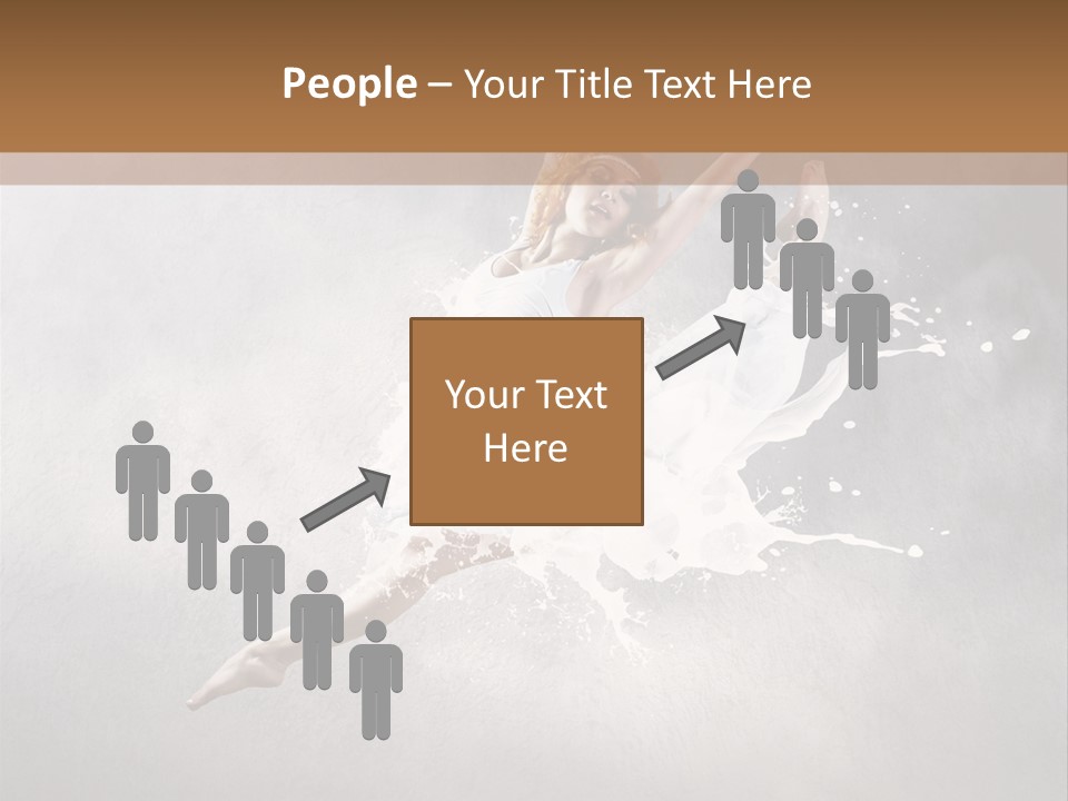 Pose Flexibility Dress PowerPoint Template