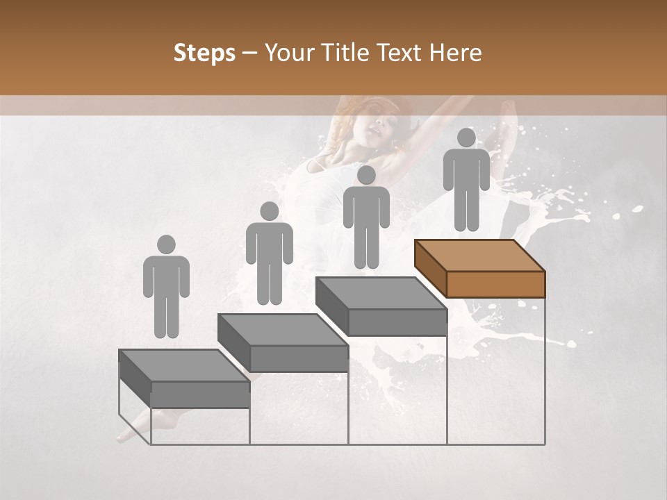 Pose Flexibility Dress PowerPoint Template