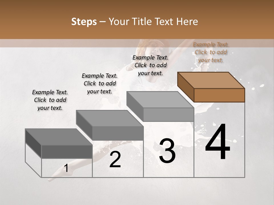 Pose Flexibility Dress PowerPoint Template