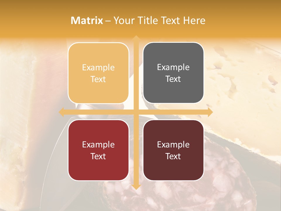 Food Salami Chopping Board PowerPoint Template