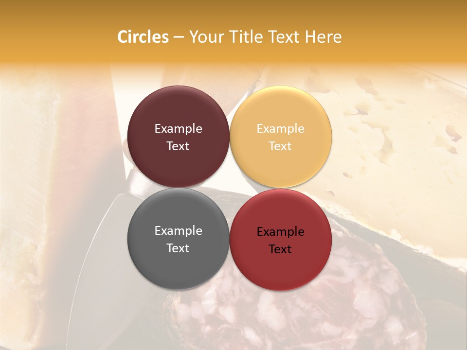 Food Salami Chopping Board PowerPoint Template