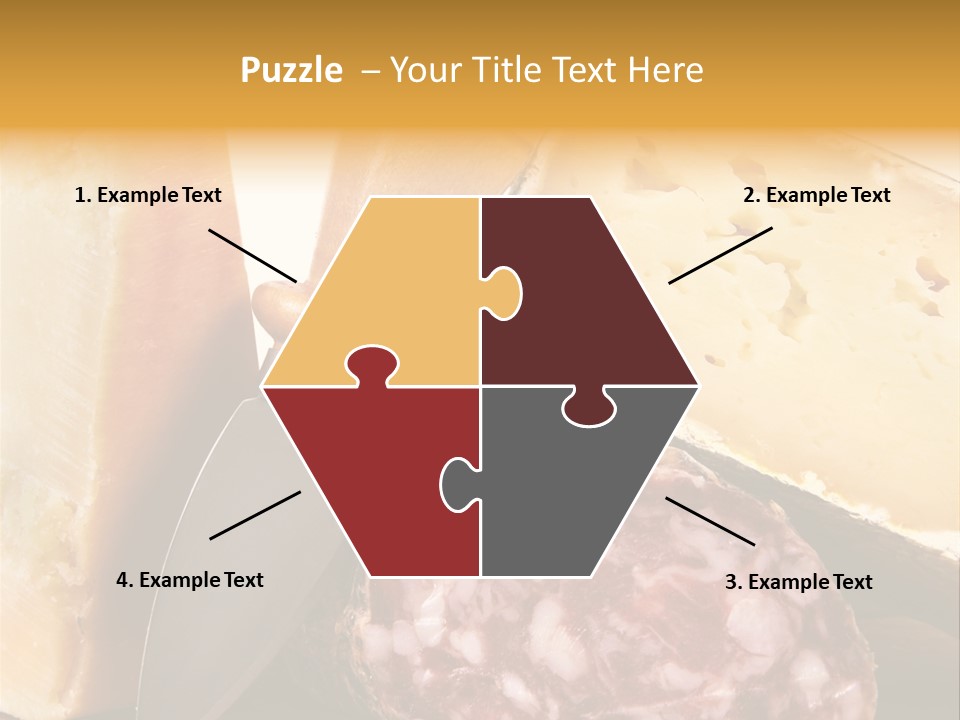 Food Salami Chopping Board PowerPoint Template