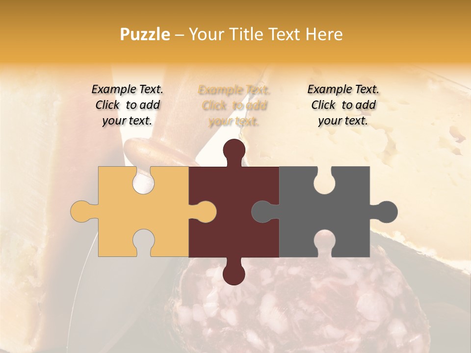 Food Salami Chopping Board PowerPoint Template