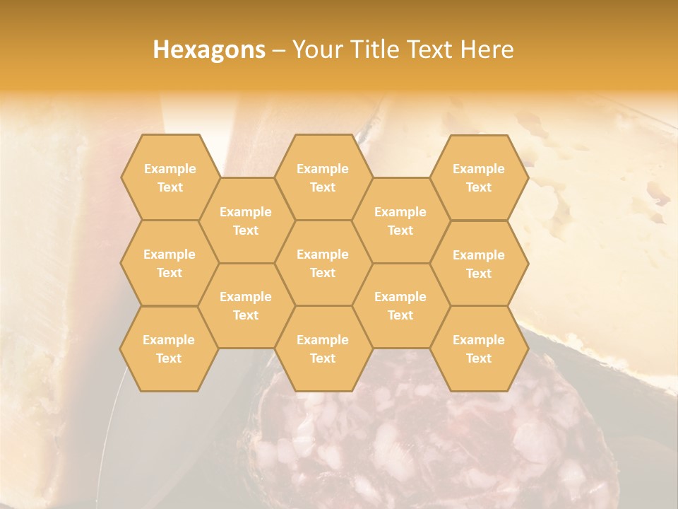 Food Salami Chopping Board PowerPoint Template