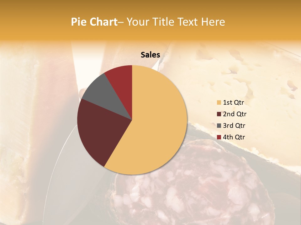 Food Salami Chopping Board PowerPoint Template
