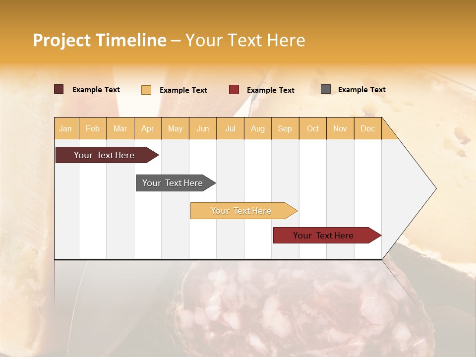 Food Salami Chopping Board PowerPoint Template