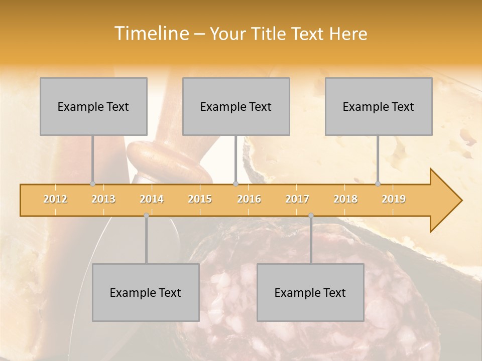 Food Salami Chopping Board PowerPoint Template