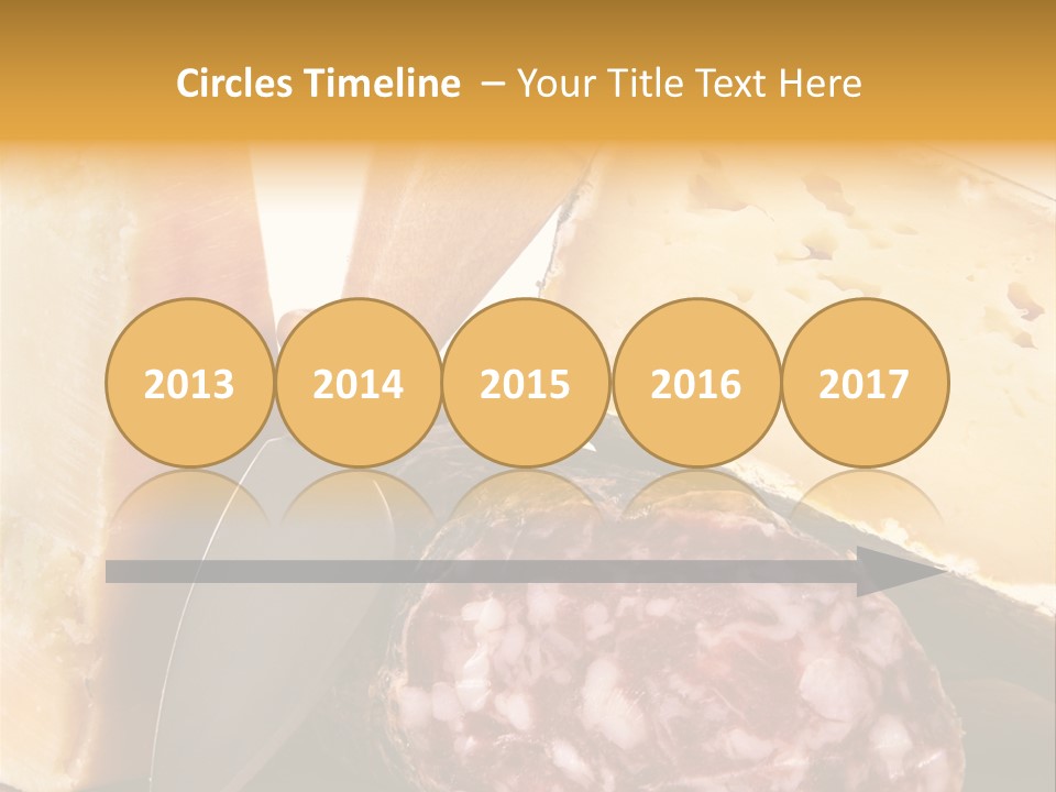 Food Salami Chopping Board PowerPoint Template