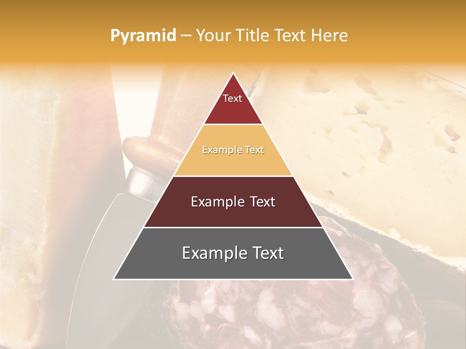 Food Salami Chopping Board PowerPoint Template