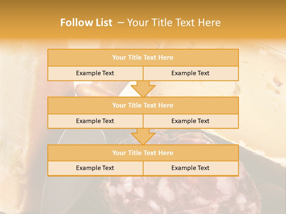Food Salami Chopping Board PowerPoint Template