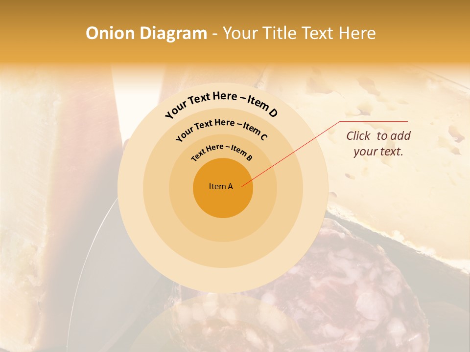 Food Salami Chopping Board PowerPoint Template