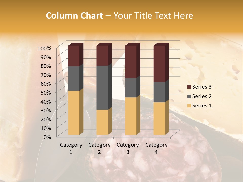 Food Salami Chopping Board PowerPoint Template