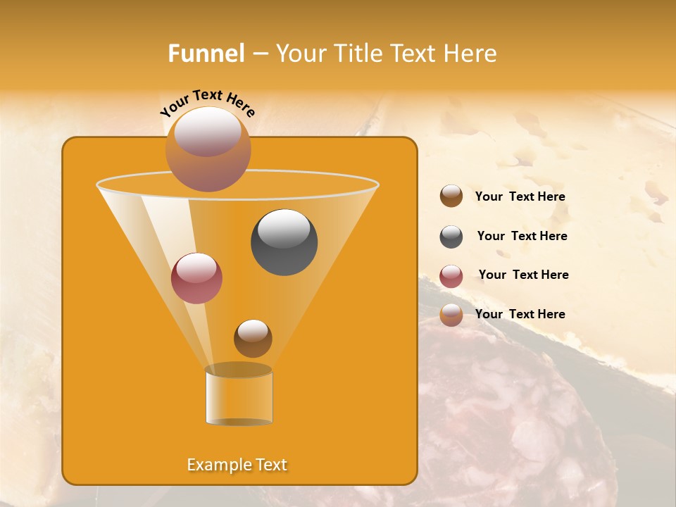 Food Salami Chopping Board PowerPoint Template