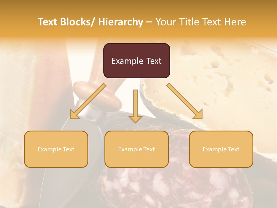 Food Salami Chopping Board PowerPoint Template