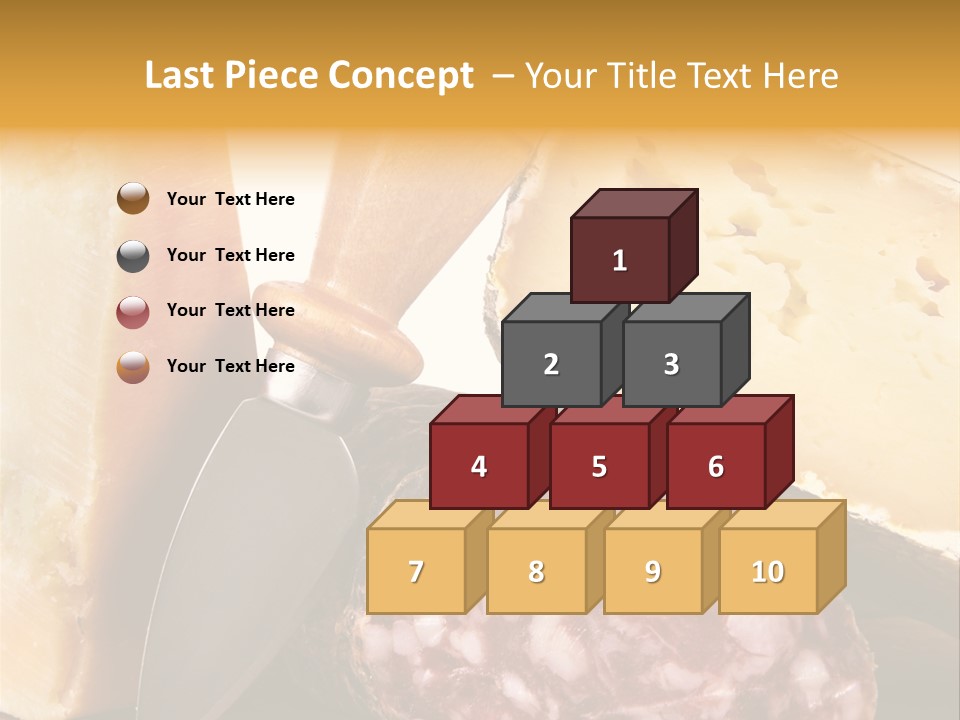 Food Salami Chopping Board PowerPoint Template