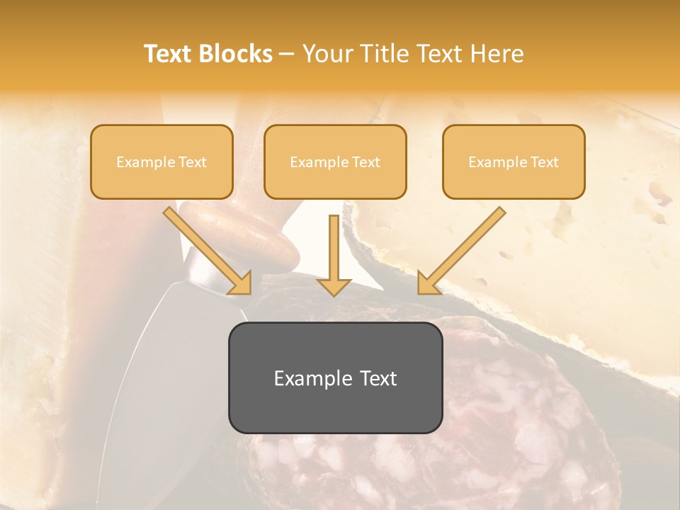 Food Salami Chopping Board PowerPoint Template